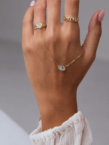 שרשרת יהלום בעיטוף זהב